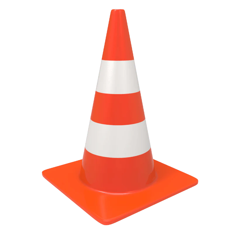 Soft PVC Traffic Cone 28 inch